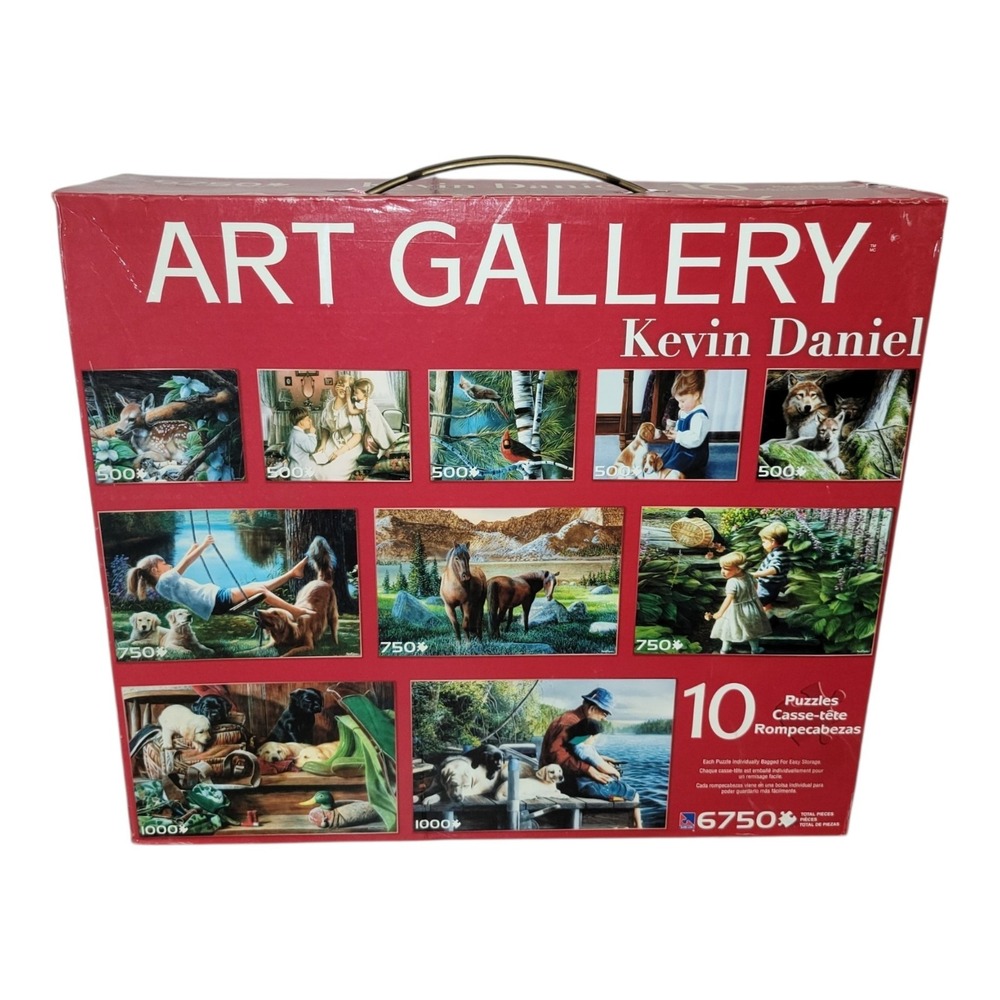 NEW SEALED Kevin Daniel Art Gallery 10 Puzzle Set 6750 Pieces Sure-Lox 2008